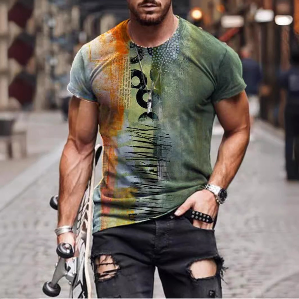 Men's Printed Short-sleeved T-shirt