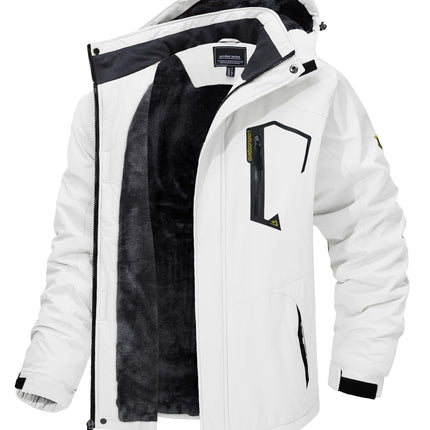Outdoor Waterproof Winter Jacket Detachable Hat