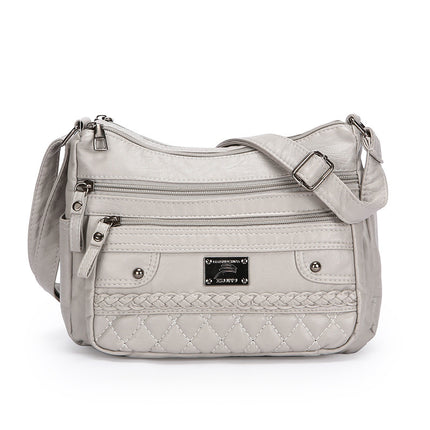 New Fashion Wash Soft Leather Shoulder Bag