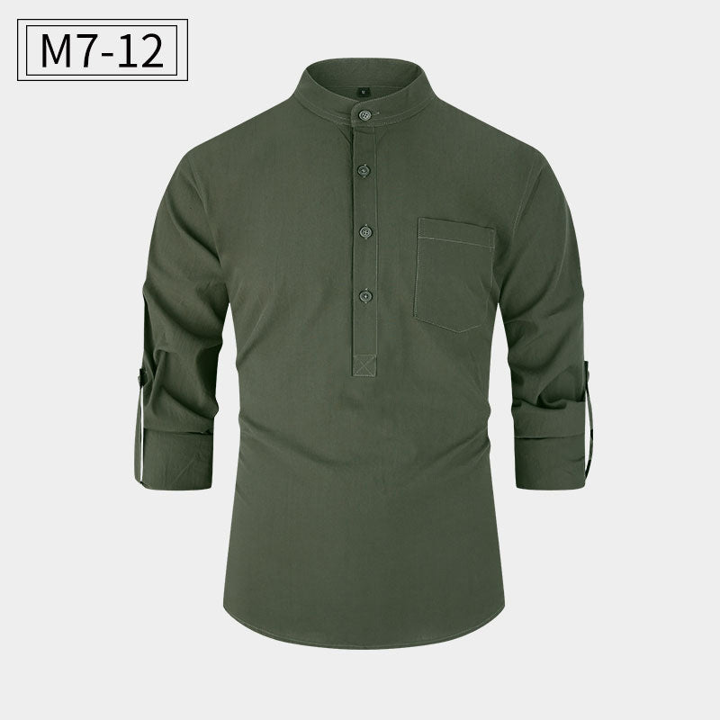 New Men's Cotton Shirt Casual Style