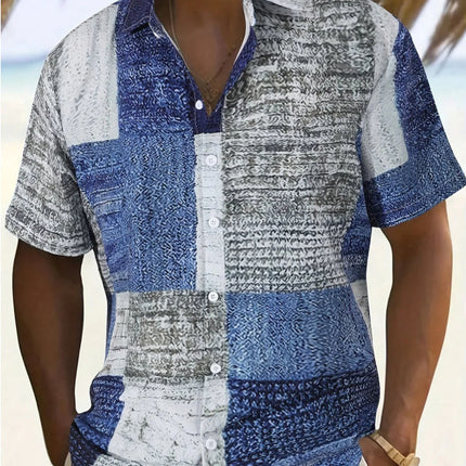 Retro Men's Fashion Plaid Printed Casual Shirt