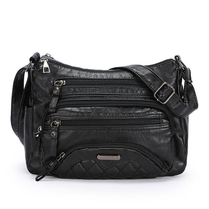 New Fashion Soft Leather Trendy Casual One-shoulder Crossbody