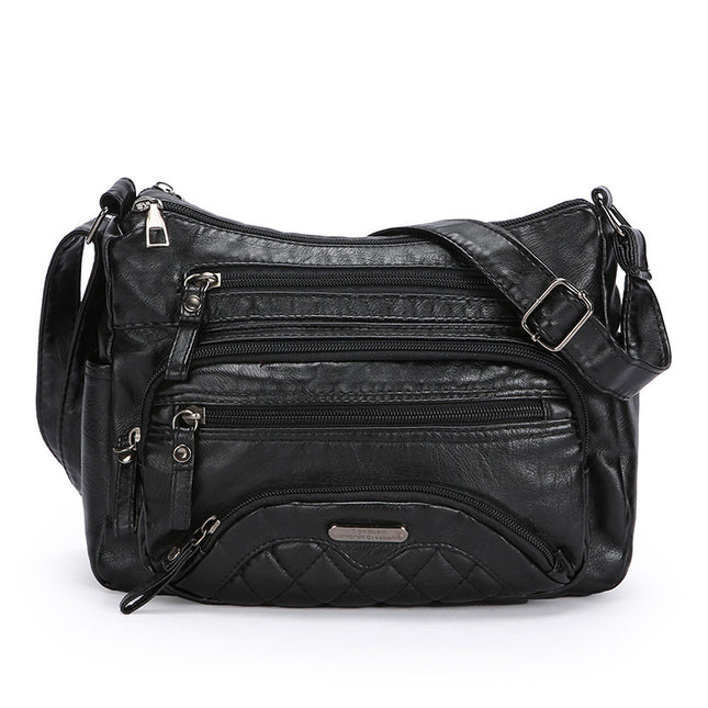 New Fashion Soft Leather Trendy Casual One-shoulder Crossbody