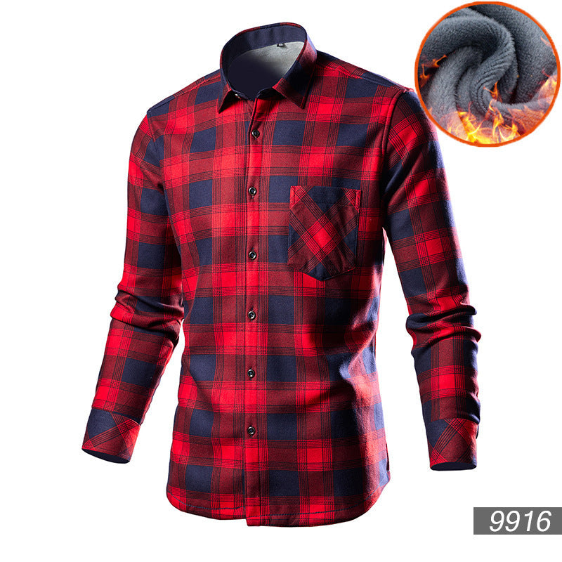Men's Trendy Fleece-lined Thick Warm Trendy Shirt
