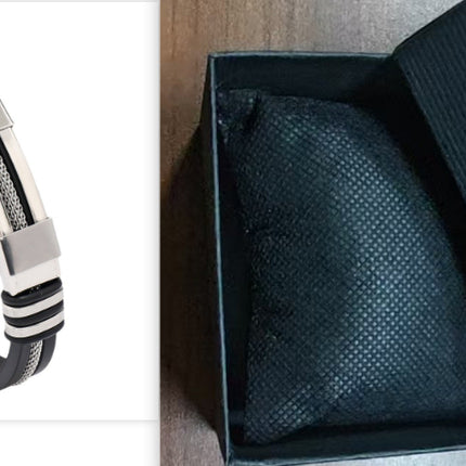 Fashionable Snake-Print Plated Steel Chain Bracelet
