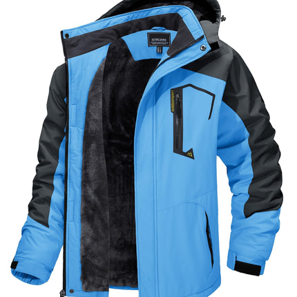 Outdoor Waterproof Winter Jacket Detachable Hat