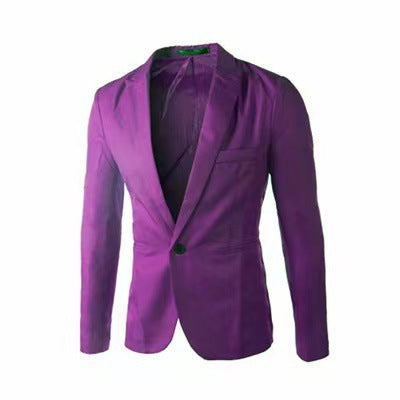 Fashion Men's Casual Single-breasted Small Suit