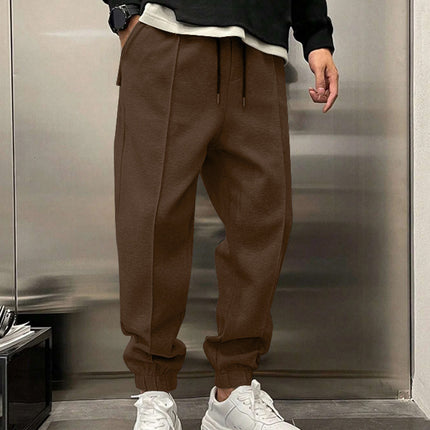 Thicken Ankle-tied Drawstring Leisure Sweatpants