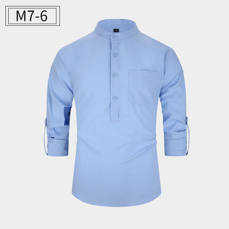 New Men's Cotton Shirt Casual Style