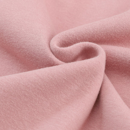 Pink Flap Pocket Drawstring Hood Zip Up Jacket