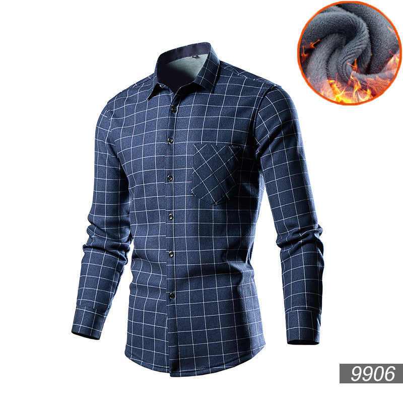 Men's Trendy Fleece-lined Thick Warm Trendy Shirt