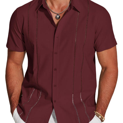 Men's Shirt Hawaiian Short Sleeve Shirt 3D Digital Print Holiday Printing