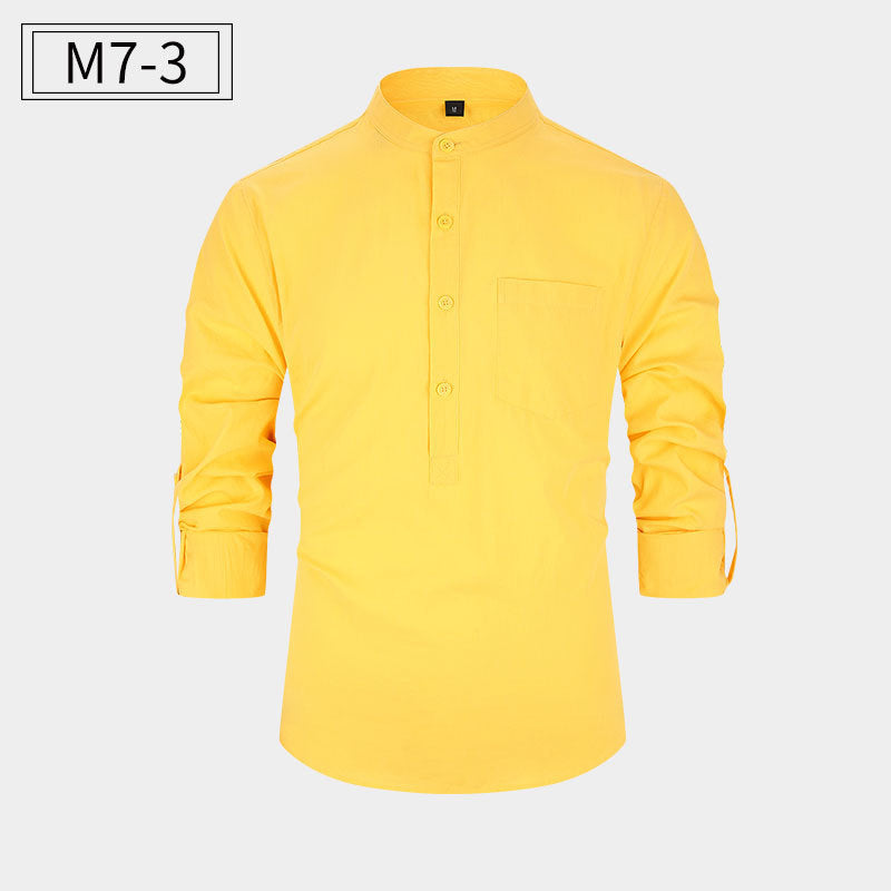 New Men's Cotton Shirt Casual Style