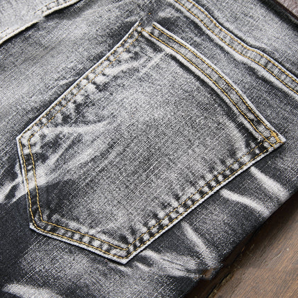 Slim Fit All-match Gray Men's Comfortable