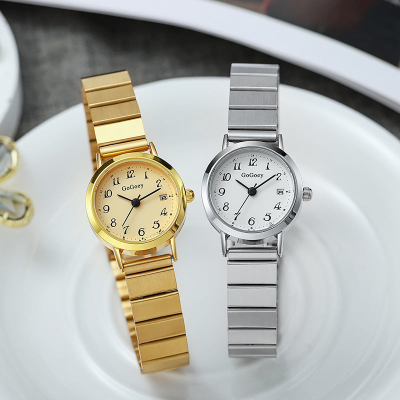 Fashion Steel Belt Quartz Women's Watch