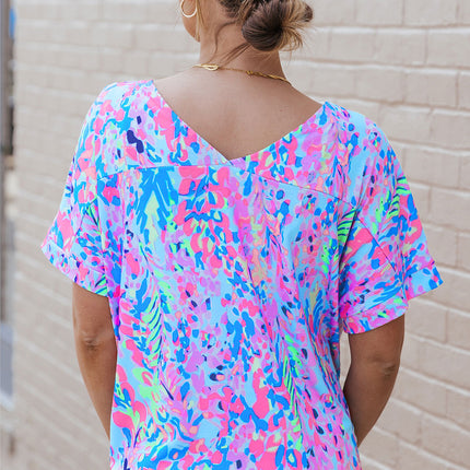 Loose Painted Floral Tee