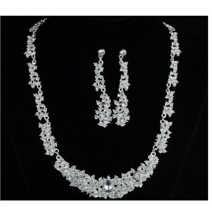 Womens Alloy Necklace And Earrings Two-Piece Set