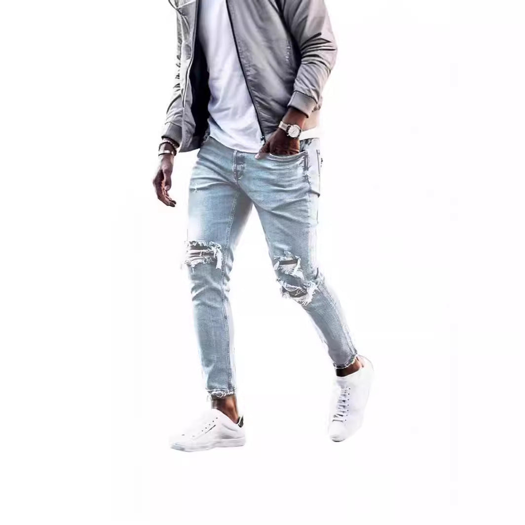 Fashion Wash Jeans Men's Ripped