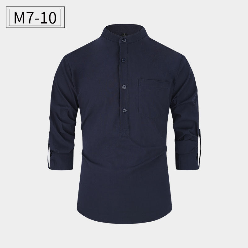 New Men's Cotton Shirt Casual Style