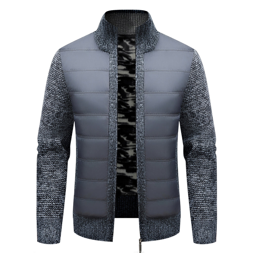 Men's Thickened Long-sleeve Cardigan Sweater Coat