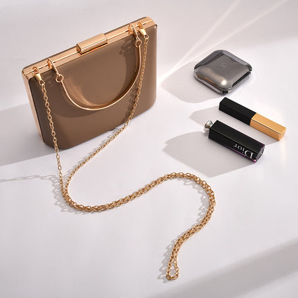 Solid Color European And American Style Simple Double Ring Bag