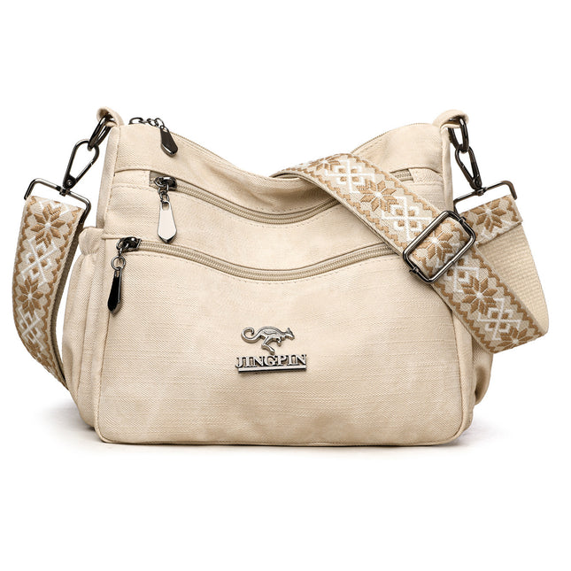 Fashion Shoulder Bag Women's Bag Large Capacity Soft Leather Textured Tote