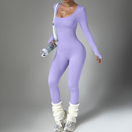 Bodysuit Long Sleeve Quick-drying Tight Fitness Yoga Clothes