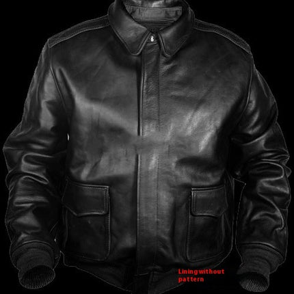 Retro Oversized US Air Force Fur Leather Coat