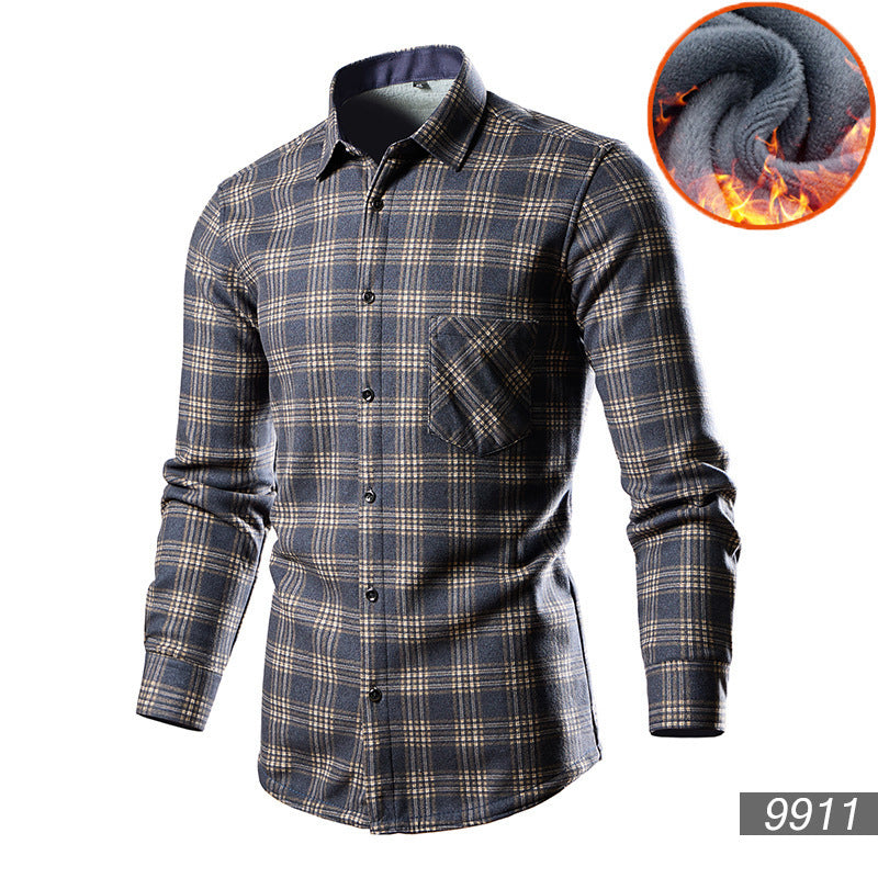 Men's Trendy Fleece-lined Thick Warm Trendy Shirt