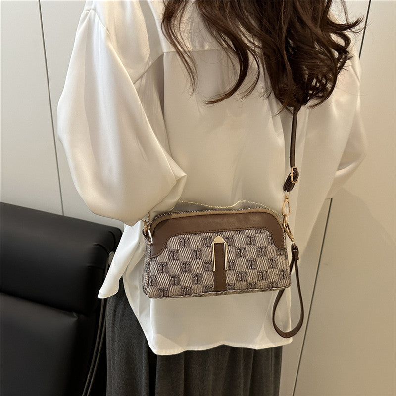 Chess Plaid Women's Bag Autumn And Winter Classic Style Portable