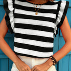 Black Stripe / XS / 95%Polyester+5%Elastane