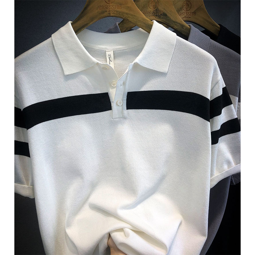 Polo Shirt Lapel Short-sleeved Sweater
