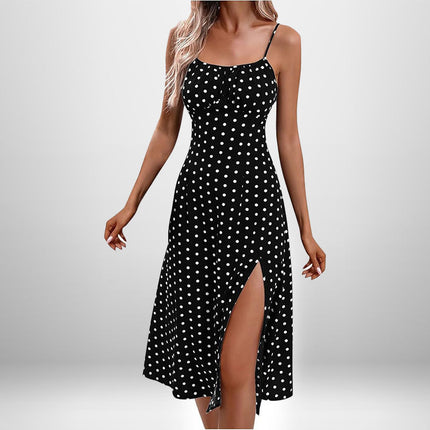 Elegant Floral Ruched Cami Dress