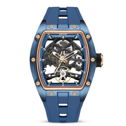 Men's Stainless Steel Shell Automatic Hollow Mechanical Watch