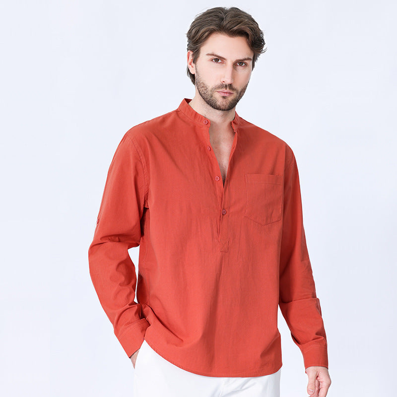 New Men's Cotton Shirt Casual Style