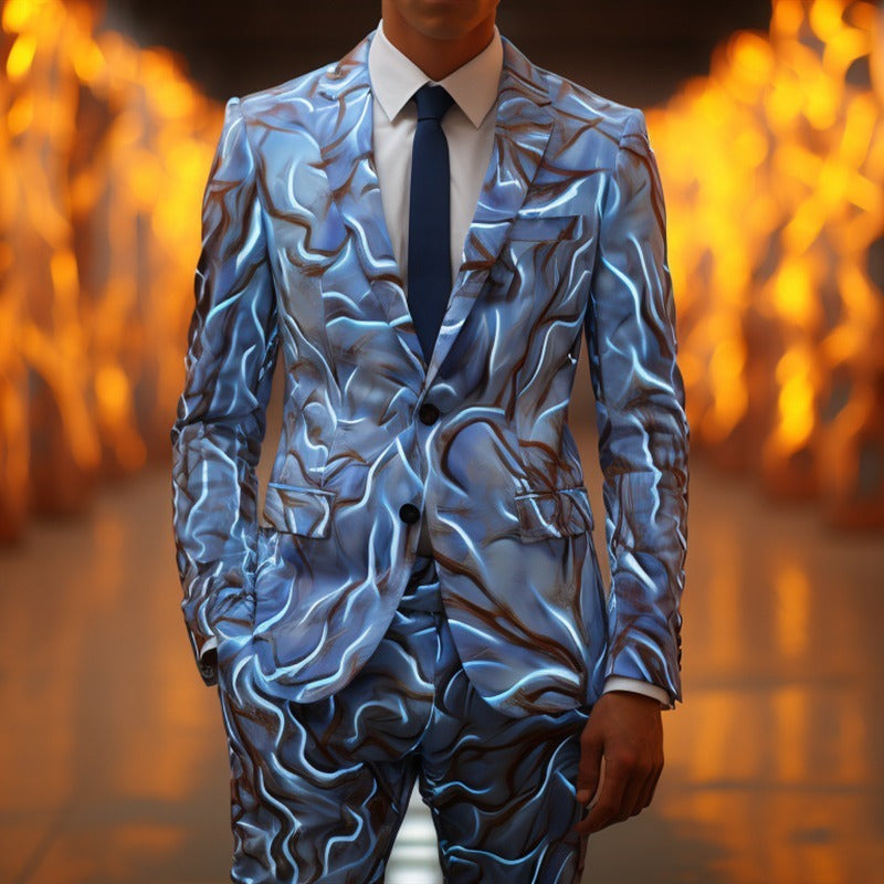 Men's 3D Digital Printing Suit Cos Party
