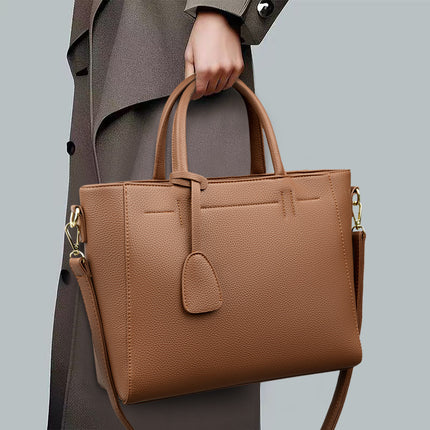 Soft Leather Tote Handbag Women's One Shoulder Crossbody Bag