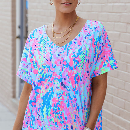 Loose Painted Floral Tee