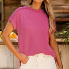 Rose Red / S / 75%Polyester+20%Viscose+5%Elastane