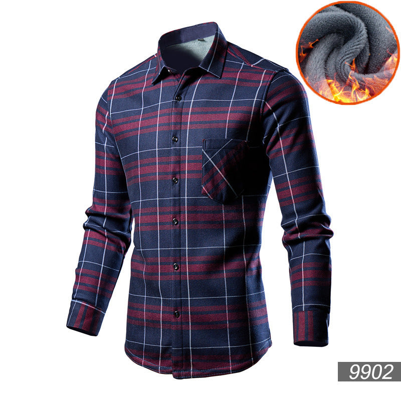 Men's Trendy Fleece-lined Thick Warm Trendy Shirt
