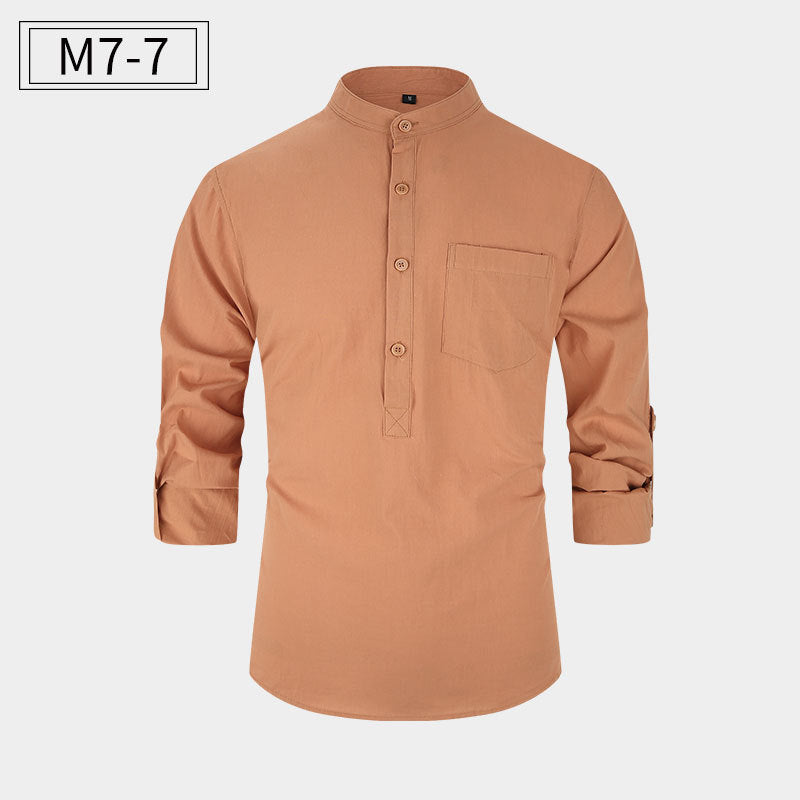 New Men's Cotton Shirt Casual Style