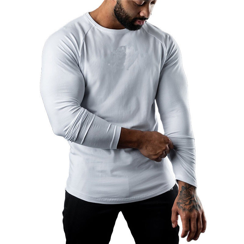 Long Sleeve Tight Sports T-shirt Round Neck Quick-drying Exercise Top
