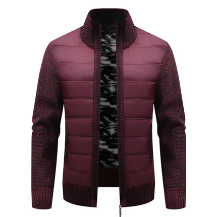 Men's Thickened Long-sleeve Cardigan Sweater Coat