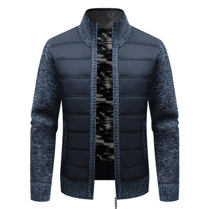 Men's Thickened Long-sleeve Cardigan Sweater Coat