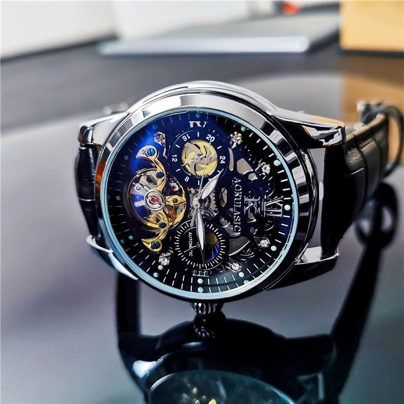 Automatic Mechanical Watch Vintage Men's Waterproof Luminous