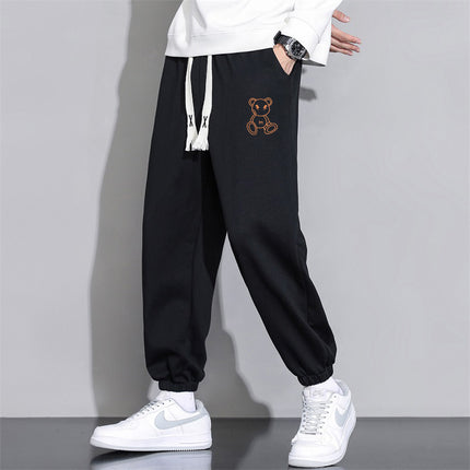Cropped Casual Loose Men's Long Pants
