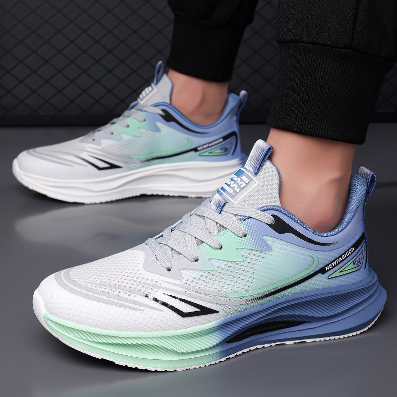 Summer New Fly Woven Mesh Breathable Lightweight And Thin Type Casual Men's Shoes