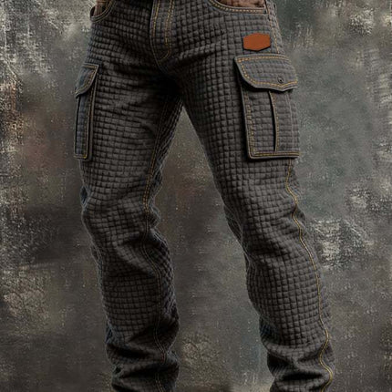 Punk Men's Vintage Work Pants