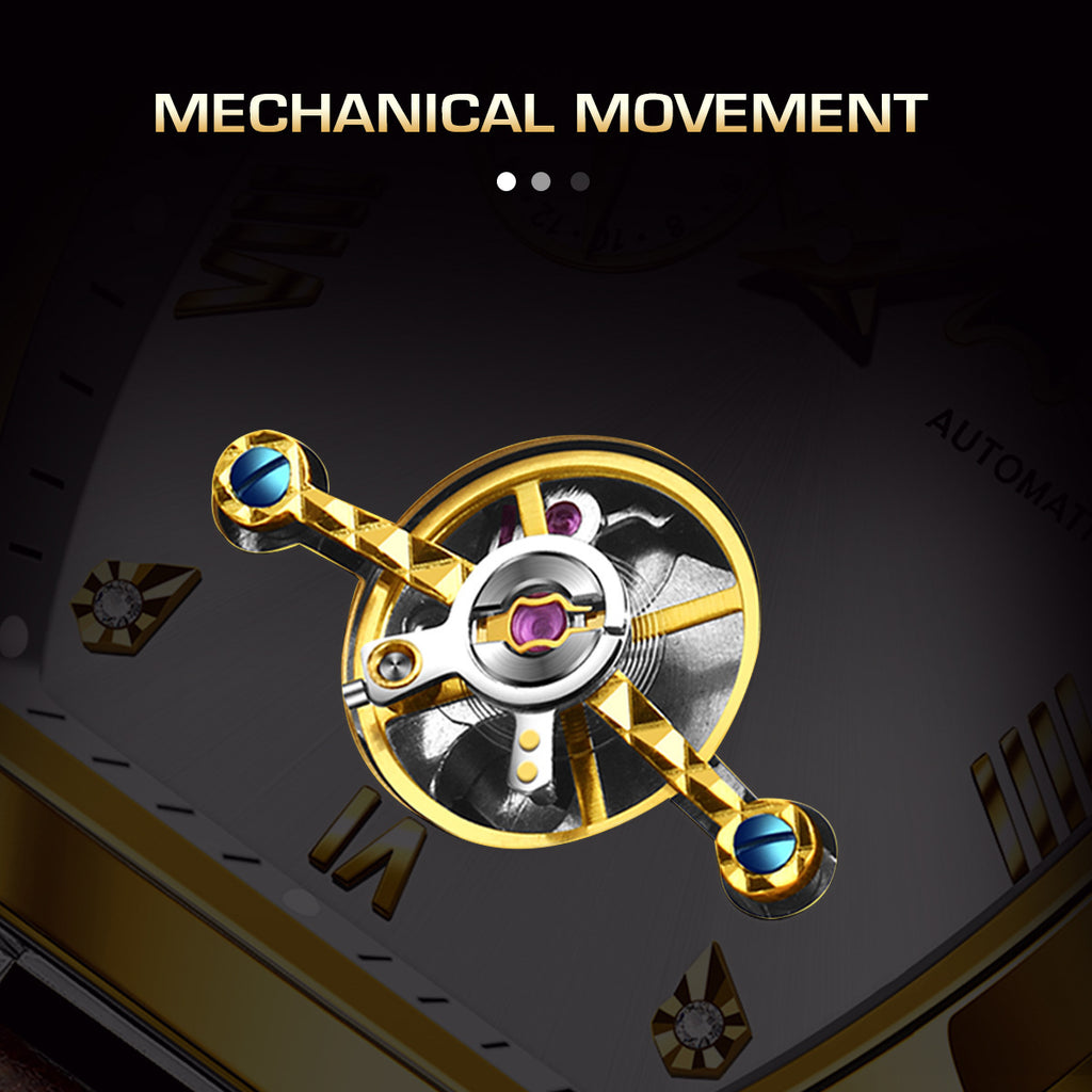 Men's Tourbillon Mechanical Watch Multifunctional Waterproof