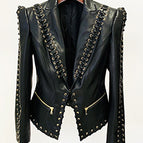 Black Leather Suit / L